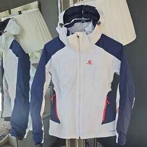 Salomon Brillant Damen Detachable Hooded Ski Jacket Sz S